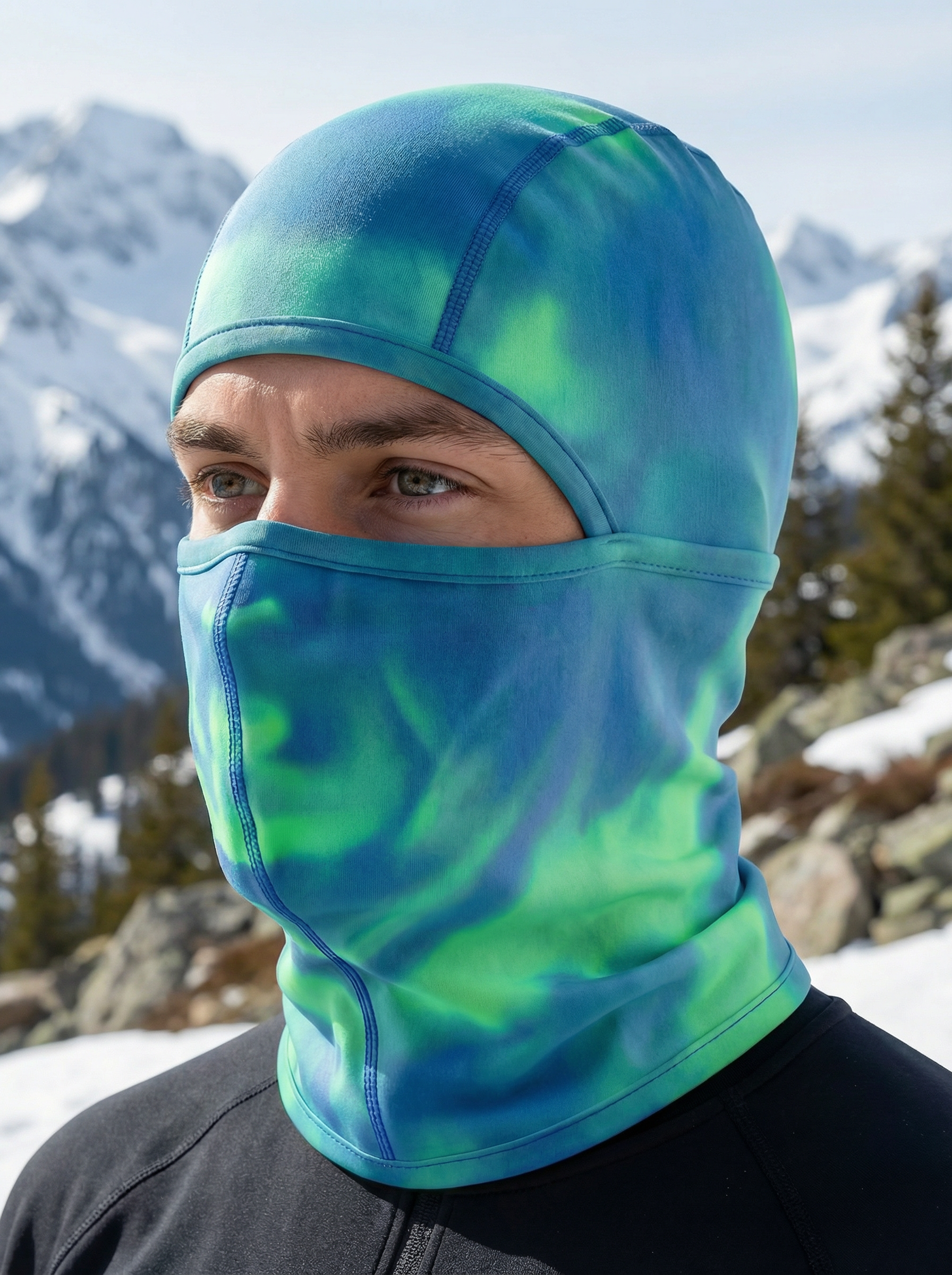 Thermal Shift GLACIER (Blue–Green) Balaclava